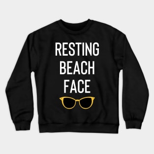 Resting Beach Face Crewneck Sweatshirt